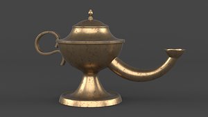 Arabic Oil Lamp 3D model