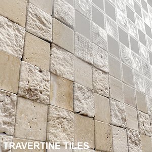 3d tile travertine model