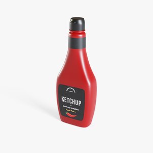 Ketchup Bottle 3D model