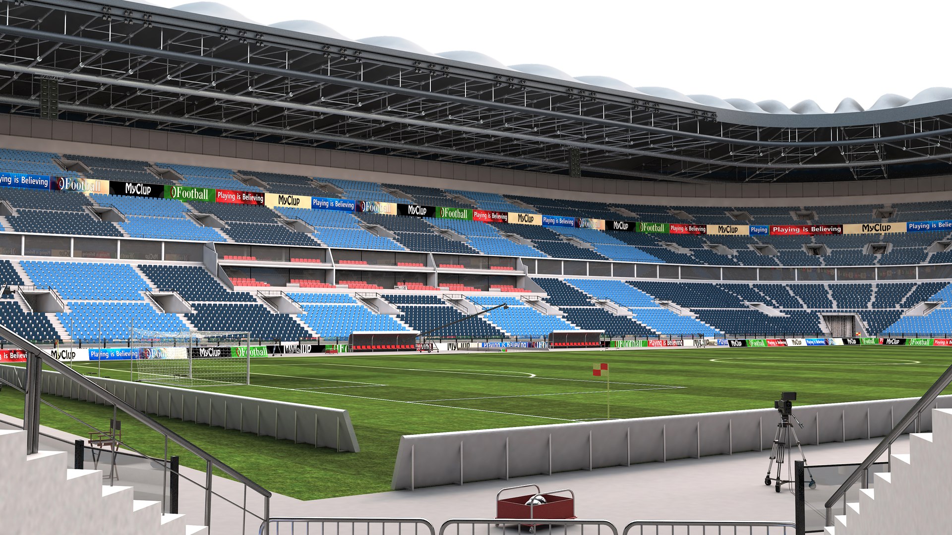 3D soccer stadium model - TurboSquid 1539957