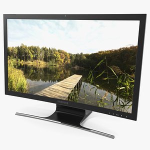 Curved Screen PC Samsung ATIV One 7 3D model