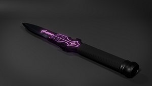 Fantasy Dagger - Game Ready PBR Low Poly model 3D
