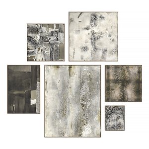 Abstract Painting Frame Set 01 3D model