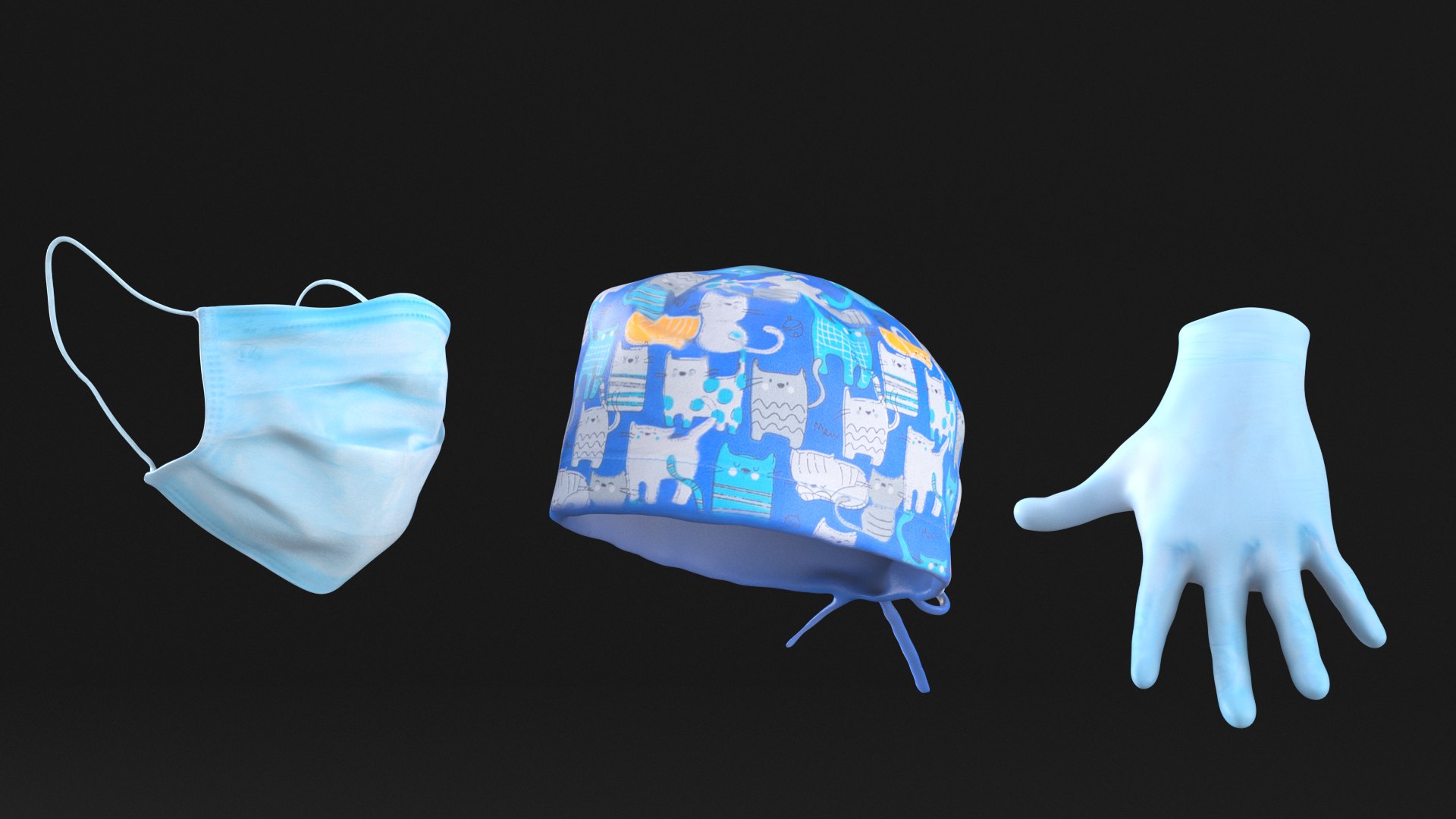 medical hat mask gloves model https://p.turbosquid.com/ts-thumb/9U/QFQZwx/vel31jl6/012m_11set_01shot_normal_cam_closeup_black_bg0000/png/1567519642/1920x1080/fit_q87/ac658a9495098c91218660146dddc6faab1746d3/012m_11set_01shot_normal_cam_closeup_black_bg0000.jpg