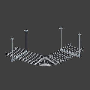 Wire Mesh Cable Tray Corner with Hangers