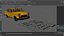 Classic Checker Taxi Cab Rigged for Maya