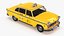 Classic Checker Taxi Cab Rigged for Maya