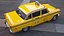 Classic Checker Taxi Cab Rigged for Maya