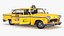 Classic Checker Taxi Cab Rigged for Maya