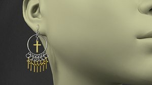 earrings 3D model