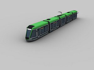 3D Low Poly Tram 13