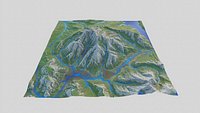 Cristallo mountain group Italian terrain
