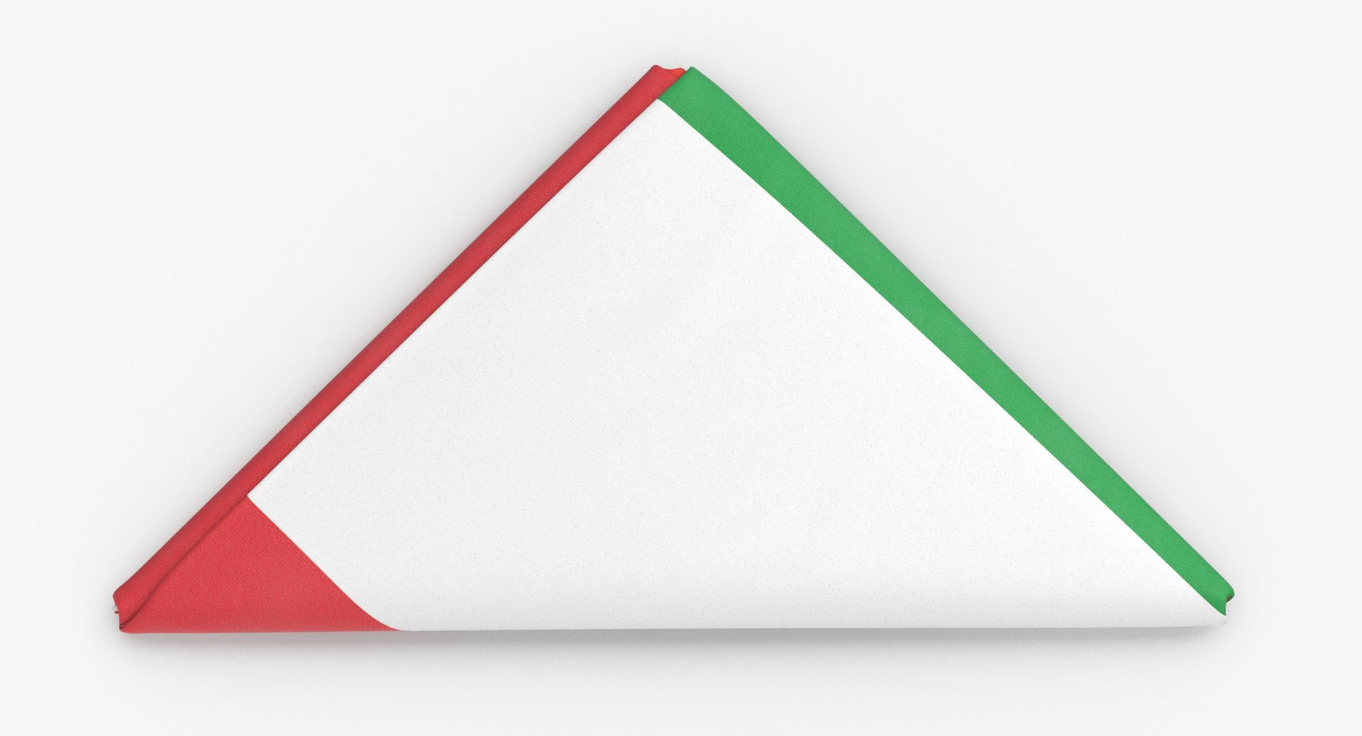 3D flag folded triangle italy model - TurboSquid 1567924