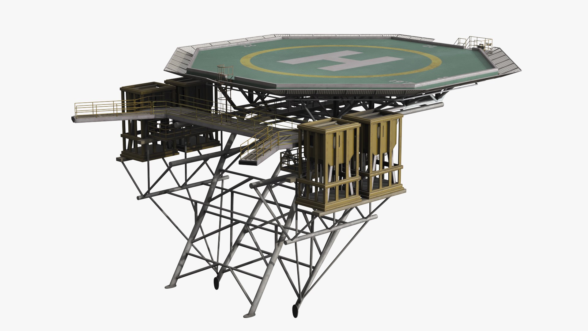3D Jack Up Rig Helipad Landing Platform https://p.turbosquid.com/ts-thumb/9U/bfpDkm/EB/jack_up_rig_helipad_landing_platform_002/jpg/1776188044/1920x1080/fit_q87/6593925d33190f020743e402ece353cb55be149d/jack_up_rig_helipad_landing_platform_002.jpg