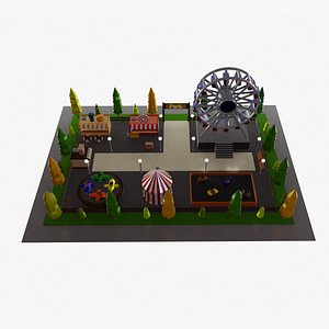 Low Poly Amusement Park