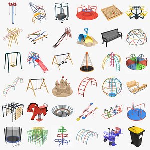 Large playground objects 3D model