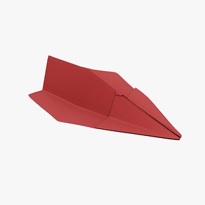 Paper Plane Red model