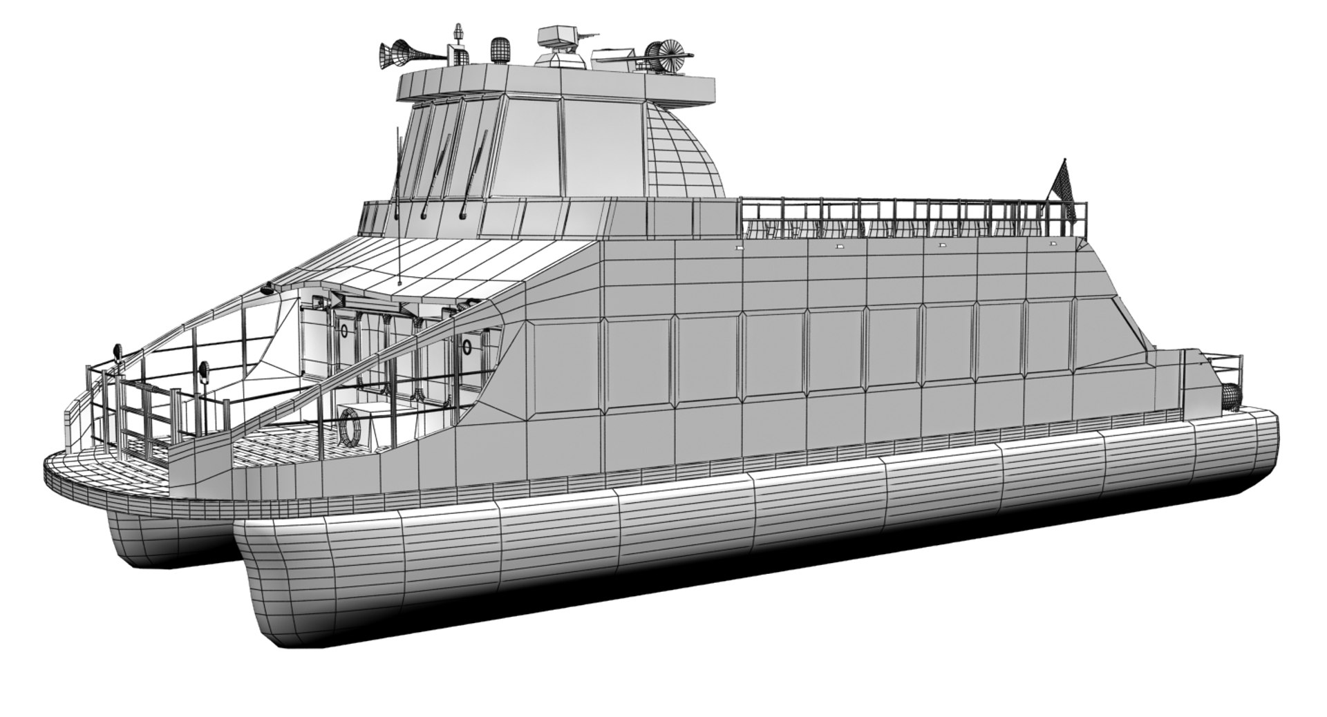 New York Water Taxi 3D Model - TurboSquid 1332832