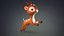 3D cute cartoon deer model