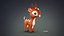 3D cute cartoon deer model