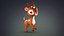 3D cute cartoon deer model