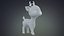 3D cute cartoon deer model