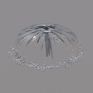 3D Dome Water Fountain model