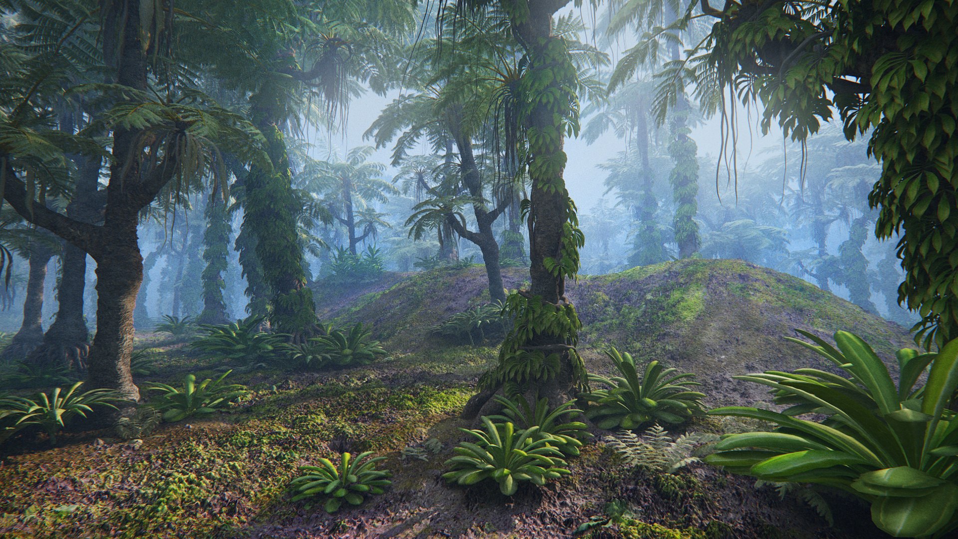 3D Jurassic Forest Jura Model - TurboSquid 1681215