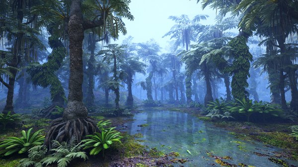 3D jurassic forest jura model - TurboSquid 1681215