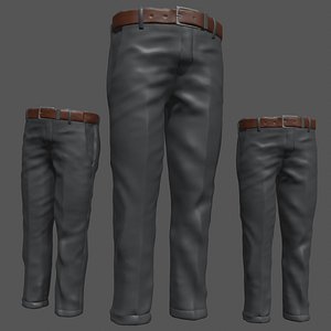 Black Pants with belt