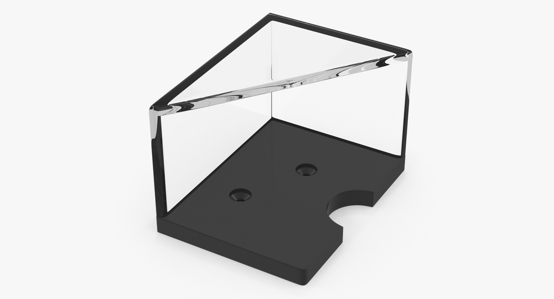 Playing Card Discard Tray for 2 Decks 3D Model 3D model preview