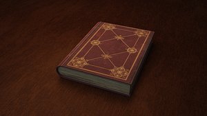3D Old Book from Asset model