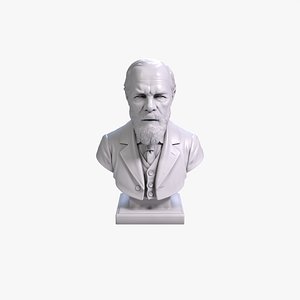 3D Fyodor Dostoevsky Bust Sculpture 3D Printabla STL File