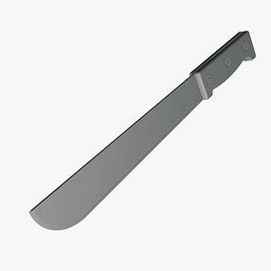 3D Machete - Geometry Only No Textures No Materials