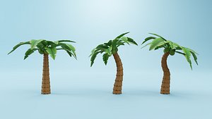 3D Coconut Tree Cartoon model