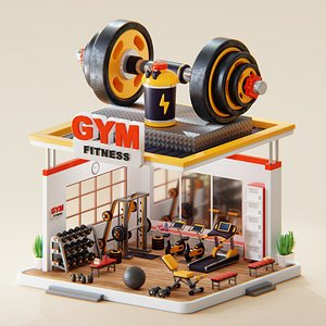 3D Isometric Gym Fitness