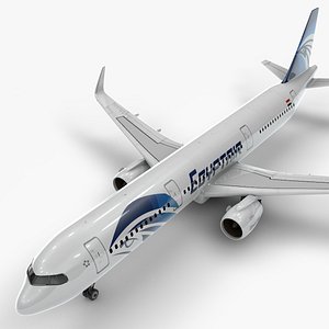 3D a321 neo egyptair l1042 model