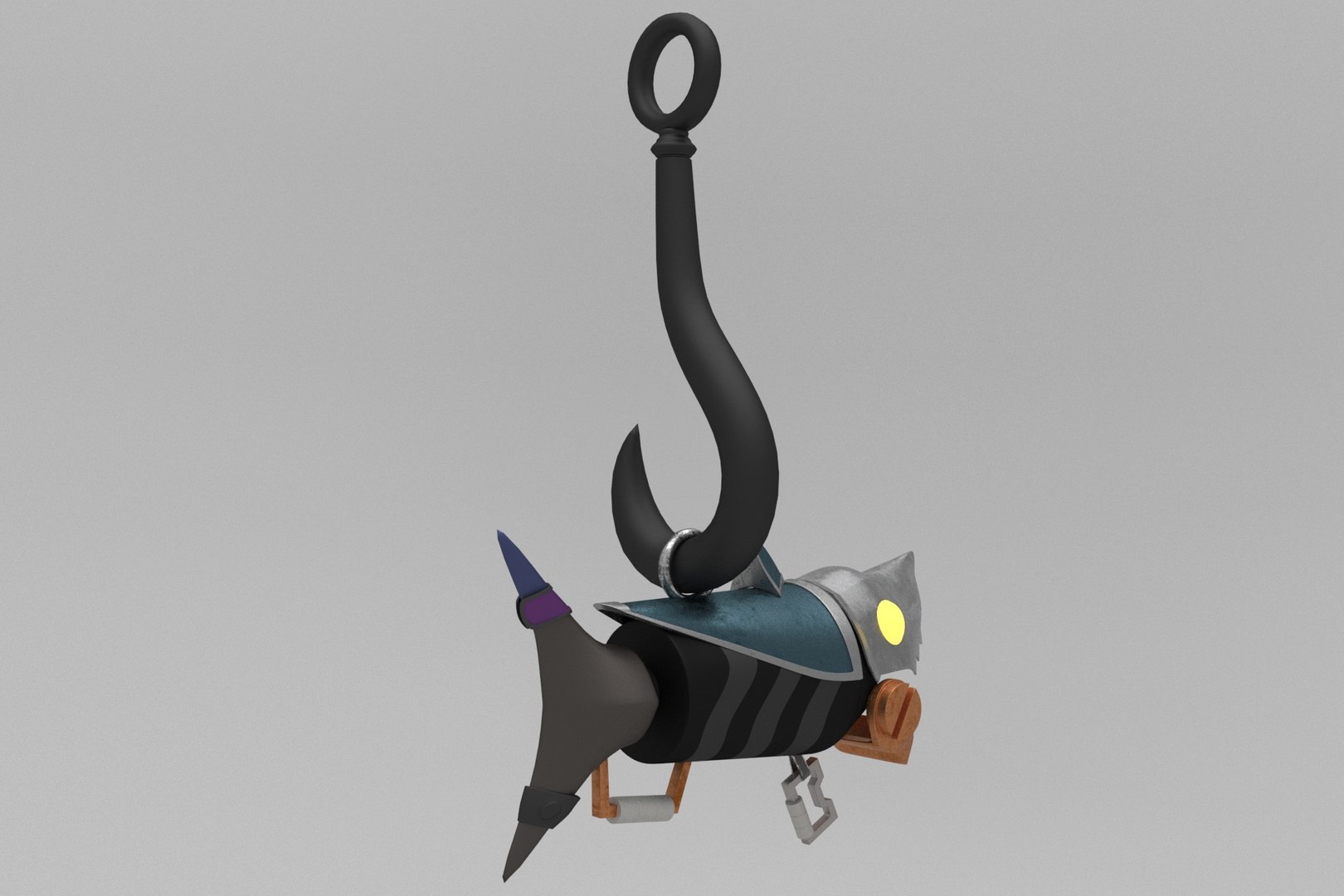 3D Model Fishbone Keychain - TurboSquid 1887827
