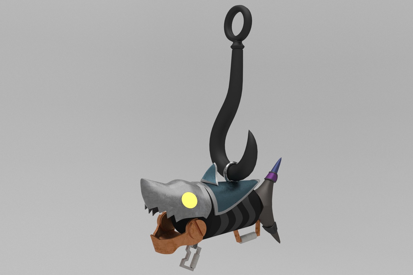 3D Model Fishbone Keychain - TurboSquid 1887827