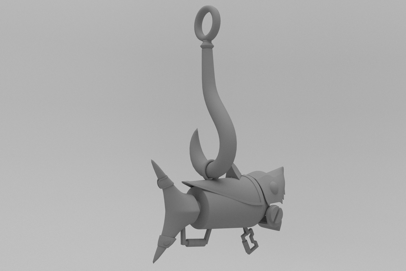 3D Model Fishbone Keychain - TurboSquid 1887827