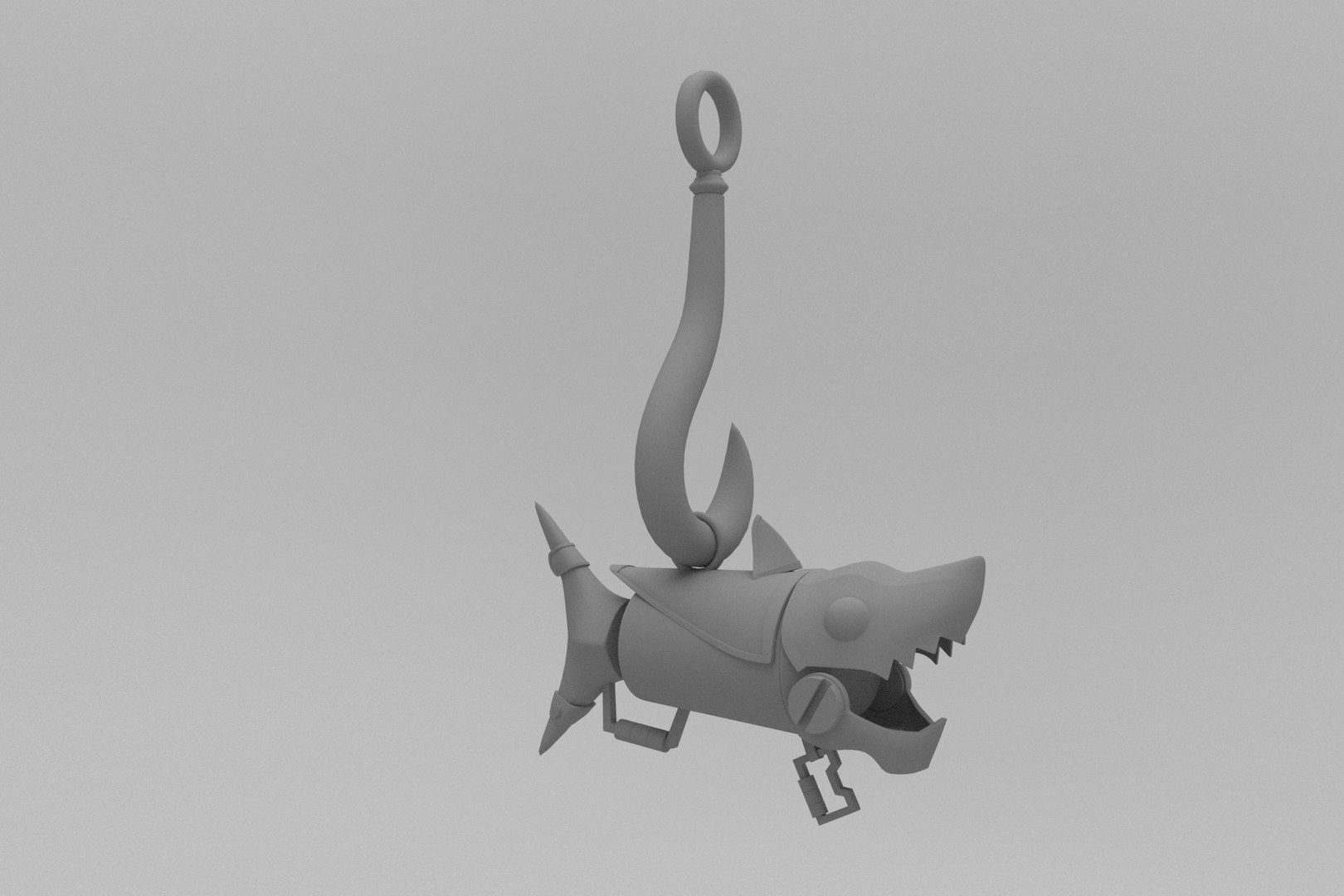 3D Model Fishbone Keychain - TurboSquid 1887827