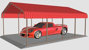 3D carport canopy tent