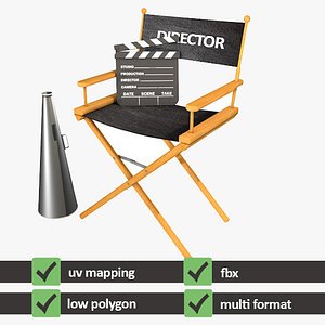 3d max director chair
