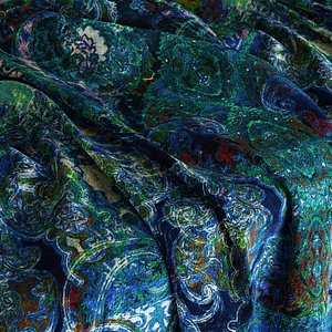 3D Velvet Romo Black Edition Maroque Lazurite 4k PBR