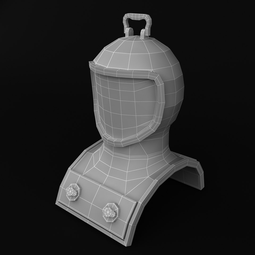 3dsmax diving helmet