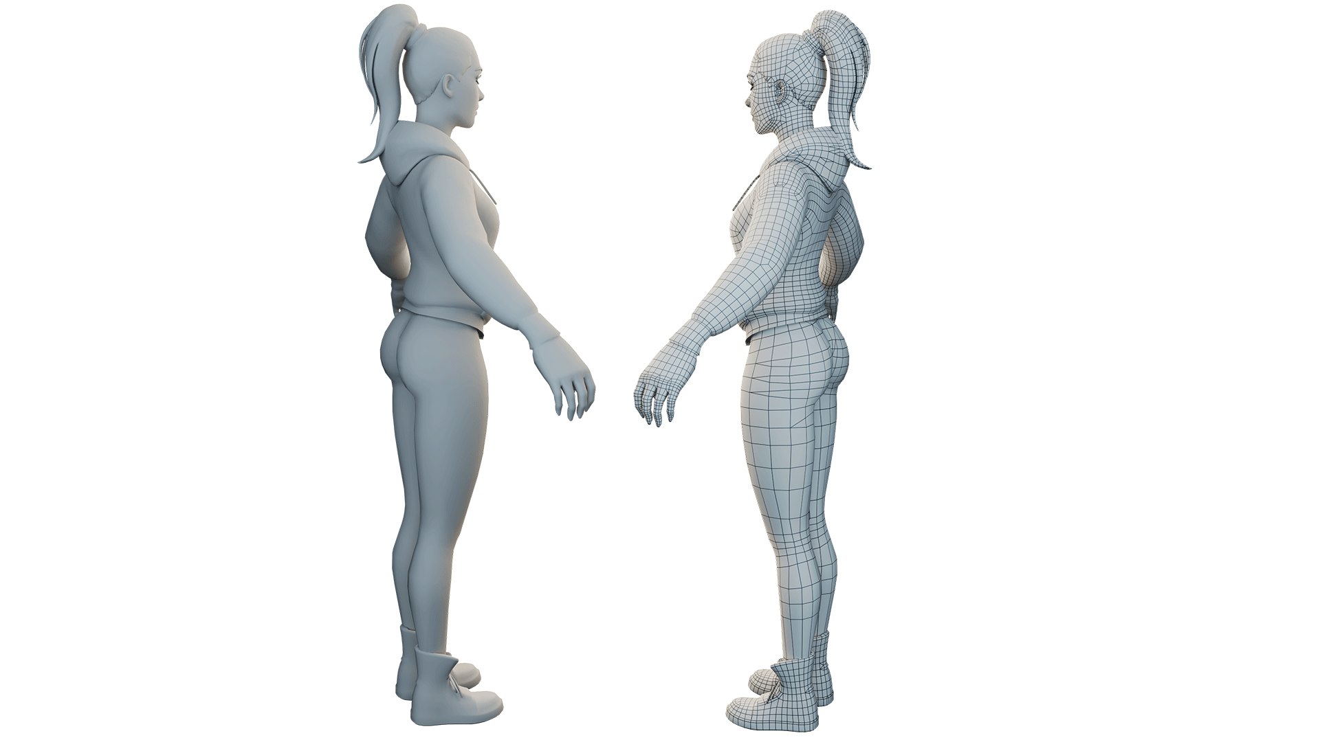 3D Model 3D Girl With Casual Dress - TurboSquid 2194996