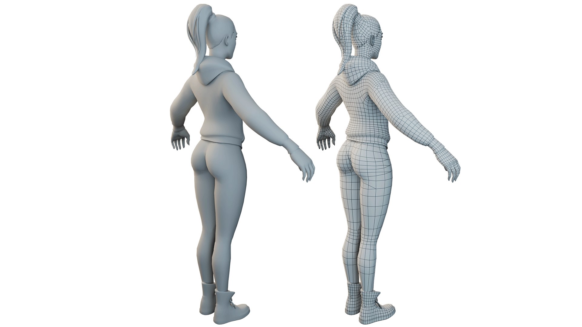 3D Model 3D Girl With Casual Dress - TurboSquid 2194996