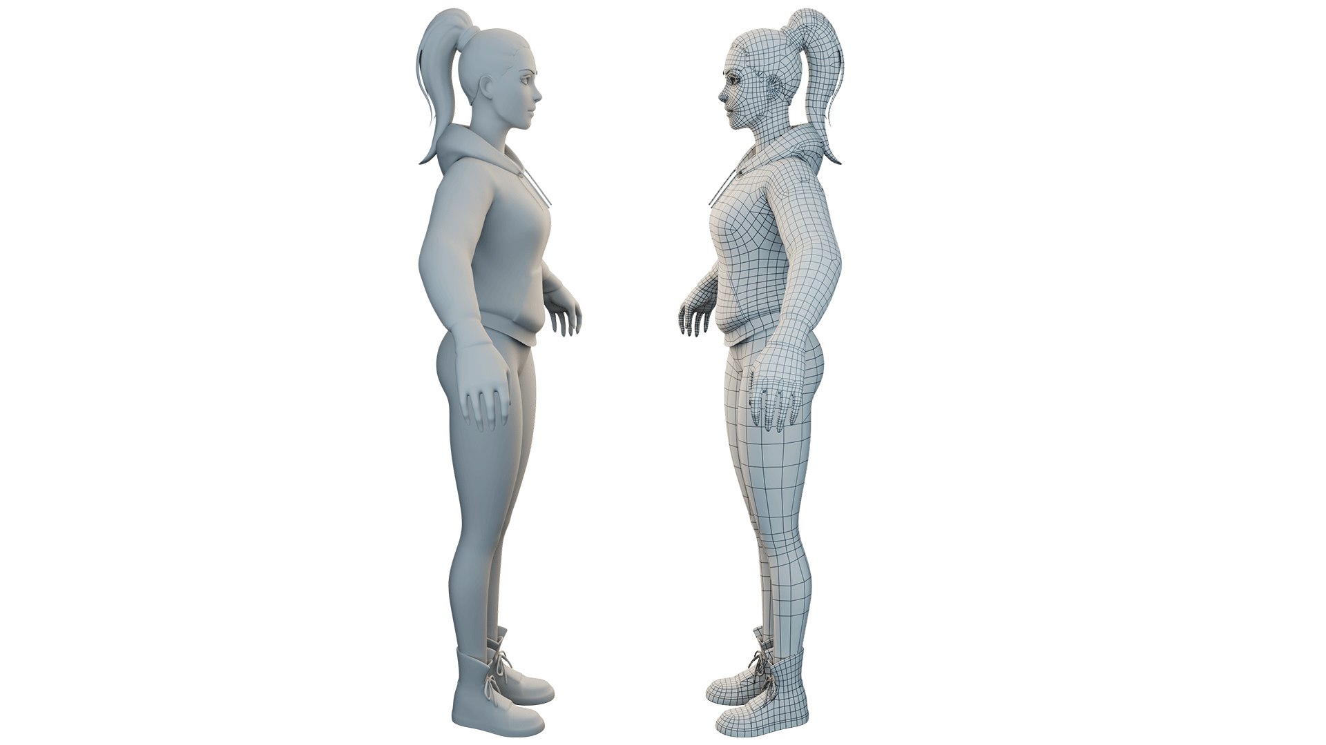 3D Model 3D Girl With Casual Dress - TurboSquid 2194996