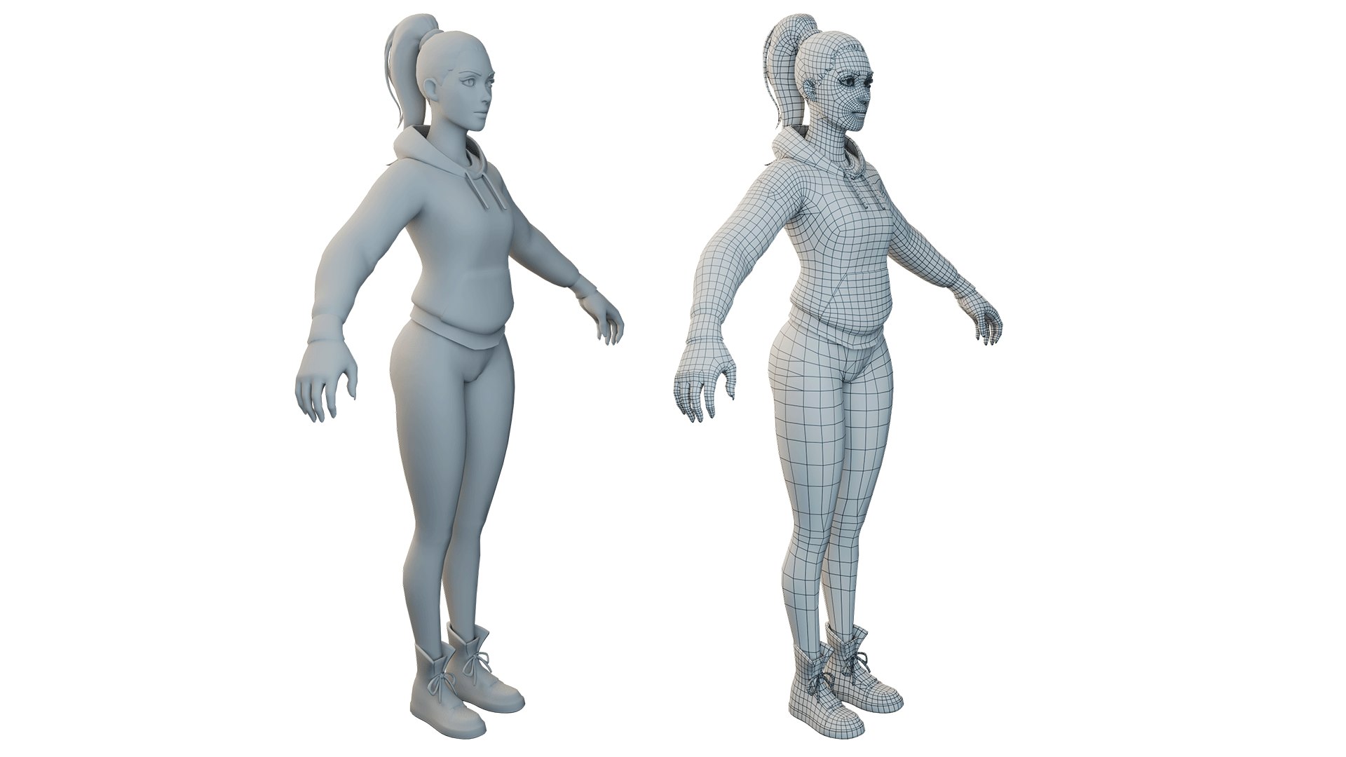 3D Model 3D Girl With Casual Dress - TurboSquid 2194996