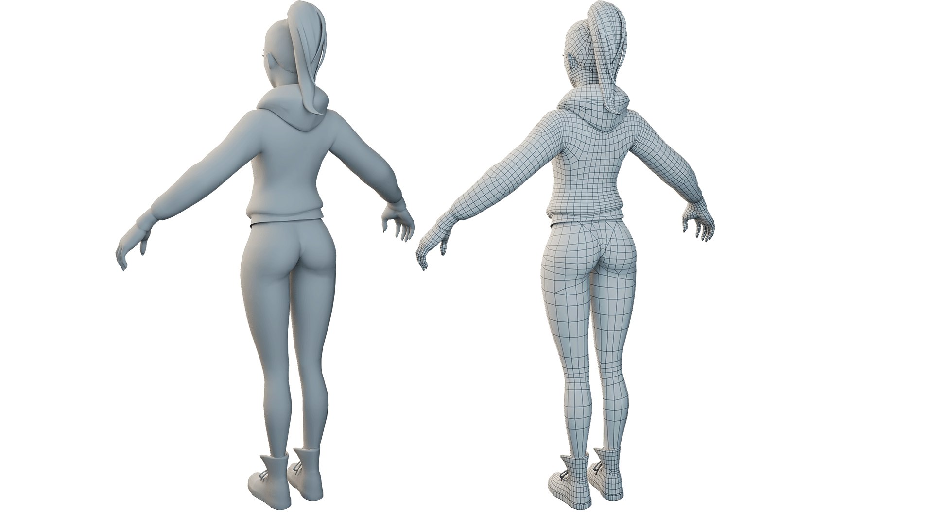3D Model 3D Girl With Casual Dress - TurboSquid 2194996